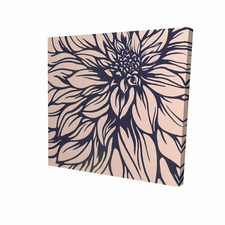 FONDO 32 x 32 in. Dahlia Flower-Print on Canvas FO2792621